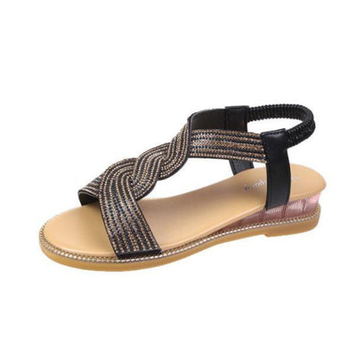 Gisela – Orthopädische Luxus-Flachsandalen