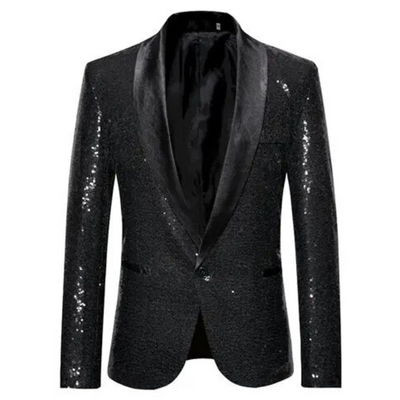 Glitzerblazer | Einreihig | Glitzernd | Partyblazer | Herrenblazer
