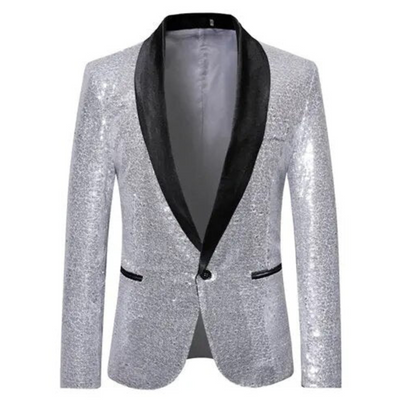 Glitzerblazer | Einreihig | Glitzernd | Partyblazer | Herrenblazer