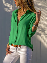 GraceFlow Damenhemd | Elegantes und atmungsaktives Shirt – Grün