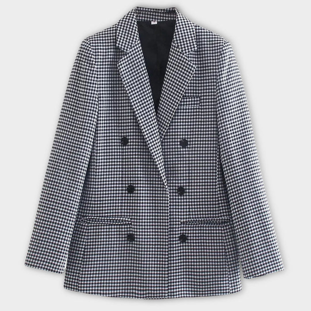 Maßgeschneiderter Blazer mit Karomuster für Frauen