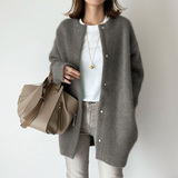 Avenique - extraweicher Longcardigan – Grau