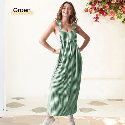 Jaja - Lässiges gestreiftes Hosenträgerkleid