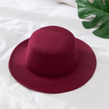 Klassischer Fedora-Hut – Bordeaux