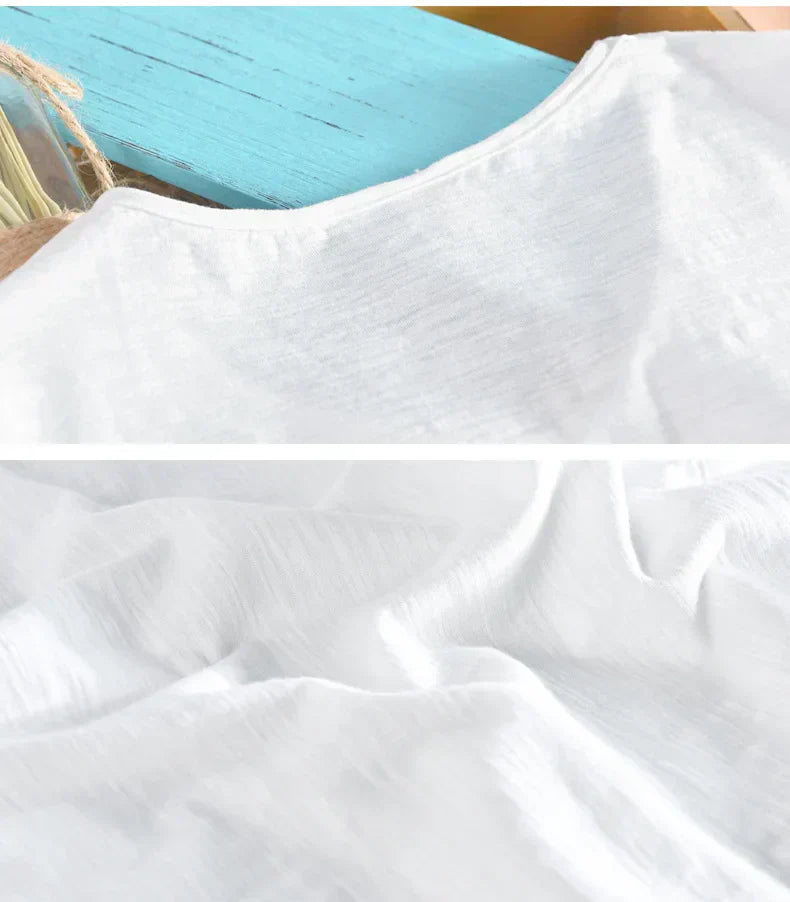 Herren Lässig V-Ausschnitt T-Shirt | Sommer