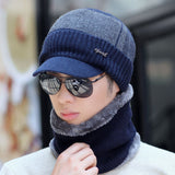 Skullies | Mütze mit Nacken- und Halsschutz für Herbst und Winter – Skullie 4 – Blau