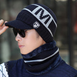 Skullies | Mütze mit Nacken- und Halsschutz für Herbst und Winter – Skullie 3 – Blau