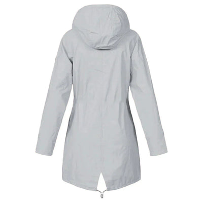 Casual Warme Fleecegefütterte Wasserdichte Regenjacke mit Kapuze für Damen | Ideal für den Winter