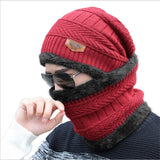 Skullies | Mütze mit Nacken- und Halsschutz für Herbst und Winter – Skullie 2 – Rot