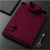 Armin | Herren Lässiger Rollkragenpullover für den Frühling – Bordeaux