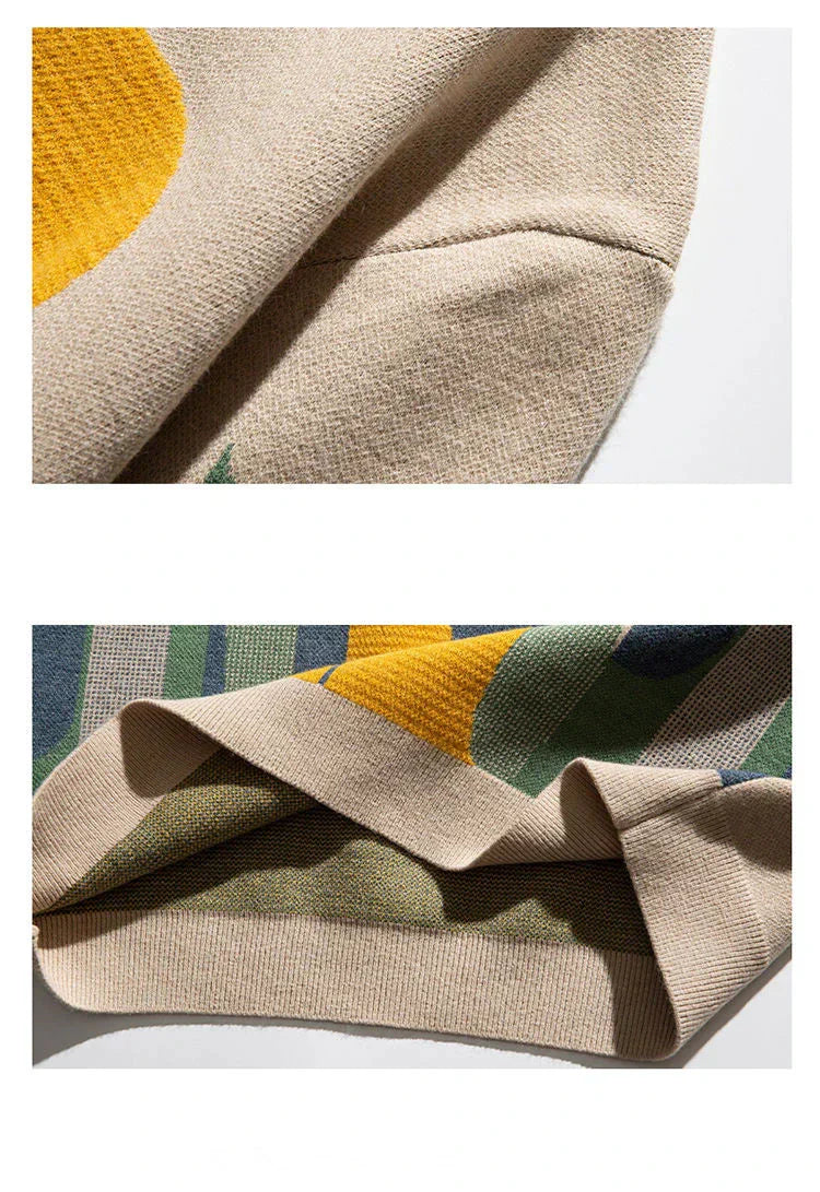 Damen Strickpullover mit Katzen-Motiv - Kuschelig Warm