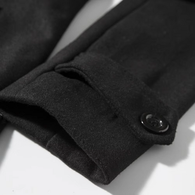 Herren Wollmantel – Eleganter Doppelreiher für Business & Freizeit