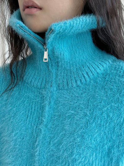 Milana® | Flauschiger Pullover mit Reißverschluss