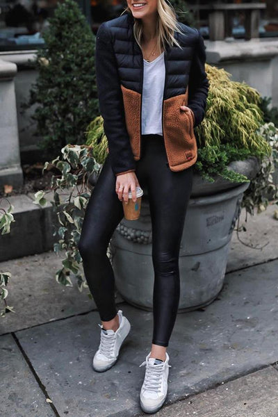 Eleganter Damen Mantel mit Stehkragen - Casual Herbst Winter