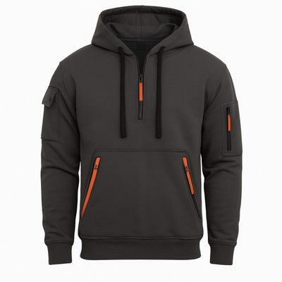 Halfzip Hoodie für Herren – entspannter und stylischer Freizeitpullover