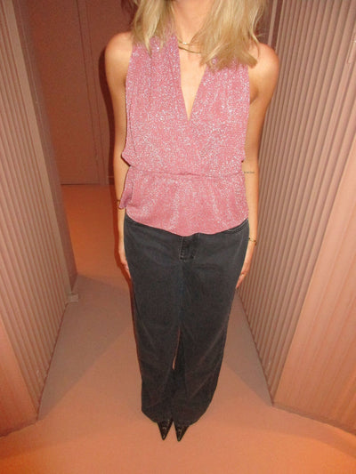 Damen-Trägertop Glänzendes Wildleder - Schick und Partytauglich