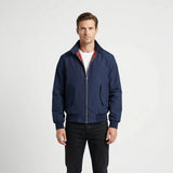 Harrington Jacke Herren | Reißverschluss & Stehkragen für smarten Look – Dunkelblau