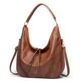 Brunhilde – Klassische Vielseitigkeit Vintage Schultertasche – Braun