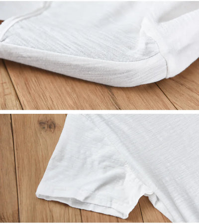 Herren Lässig V-Ausschnitt T-Shirt | Sommer