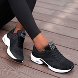 Orthopädische Sneakers für Damen mit Fußgewölbestütze – Schwarz