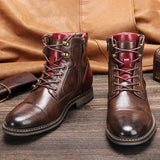 Elias | Herren Lässige Schnürstiefeletten – Braun