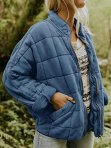 Oversized Gefütterte Übergangsjacke - Eliza – Dunkelblau