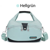 Oella | Diebstahlsichere Handtasche mit 10 Fächern – Hellgrun