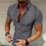 Hemd Herren | Kurzarm & Figurbetonter Look – Schwarz