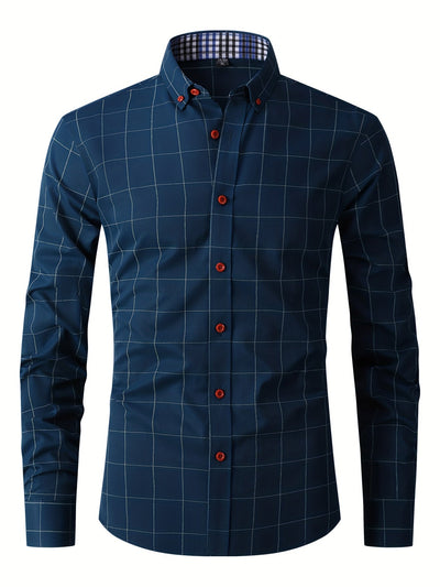 Hemd | Langarm | Slim Fit | Oxford Hemd | Herren-Knopfleistenhemd