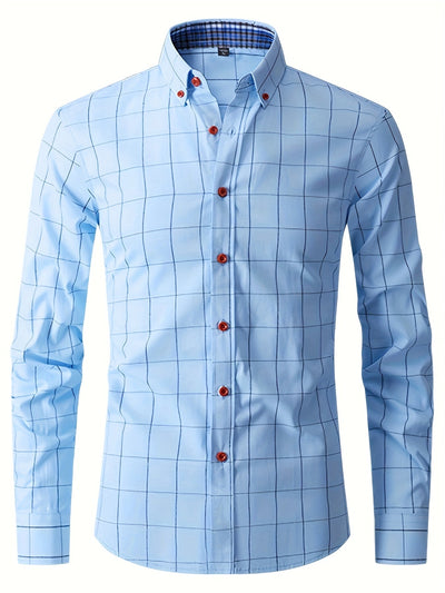 Hemd | Langarm | Slim Fit | Oxford Hemd | Herren-Knopfleistenhemd
