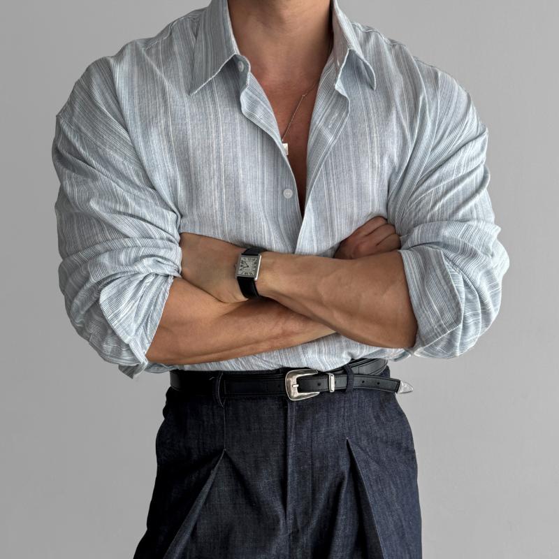 Hemd mit Kragen | Langarmhemd | Freizeithemd | Herrenhemden