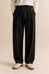 Herren Anzughose | Weites Bein & elegant – Schwarz