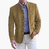 Herren Blazer | Stehkragen & Smarter Look – Khaki
