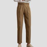 Herren Hose | Bügelfalte & Slim Fit – Braun