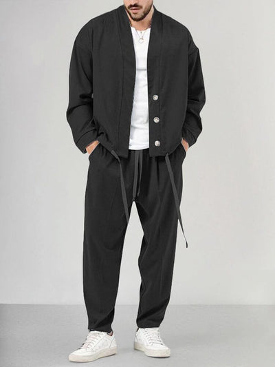 Herren-Kombi | Locker sitzend | Overshirt | Zweiteiliges Set | Herrenbekleidung