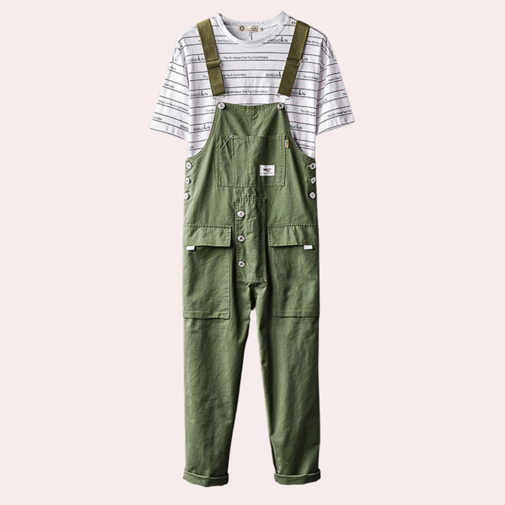 Herren-Overalls | Cargohosen | Taschen | Latzhosen | Herrenbekleidung