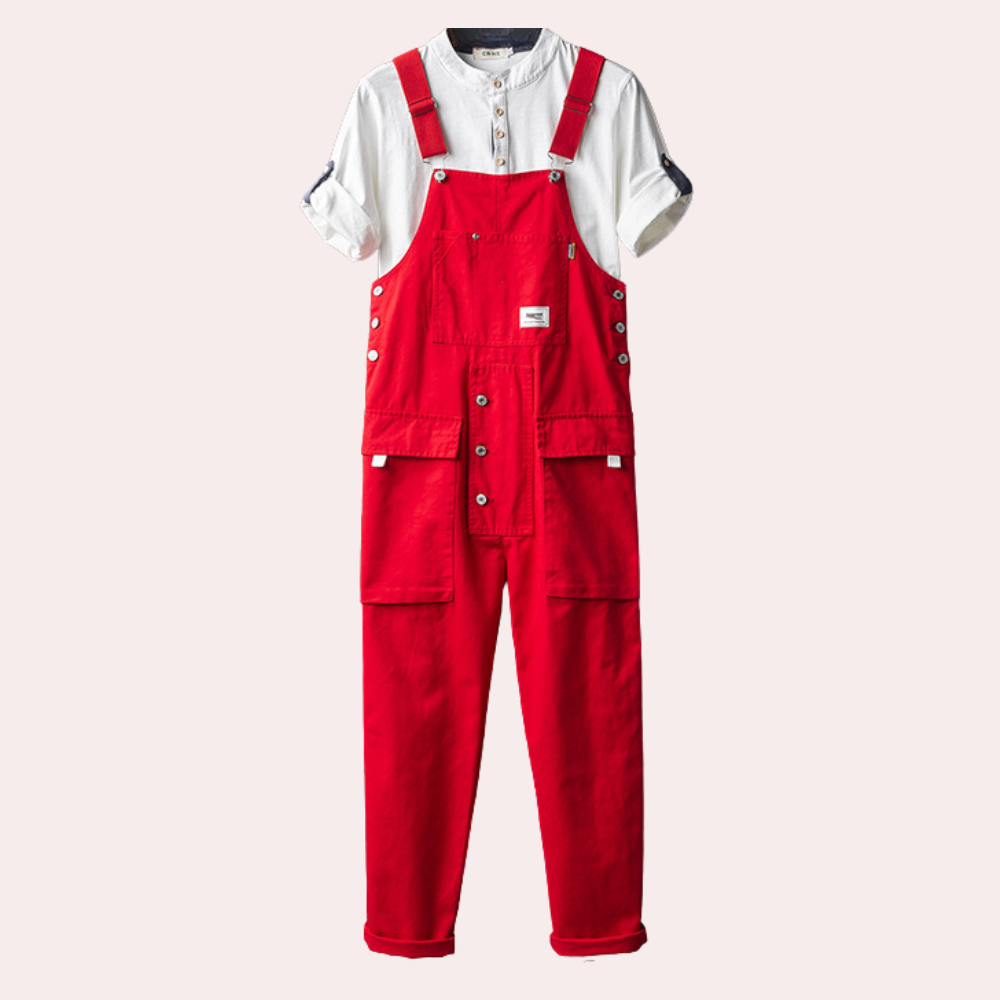 Herren-Overalls | Cargohosen | Taschen | Latzhosen | Herrenbekleidung