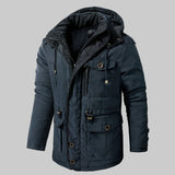 Herren-Parka Mit Kapuze Und Bündchen - Carlos – Schwarz