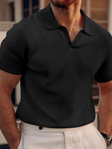 Herren Polo Shirt | Atmungsaktiv & Bequemer Kragen – Schwarz