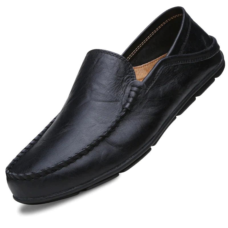 Herren-Slipper | Bequem | Slip-On | Leder-Slipper | Herrenschuhe