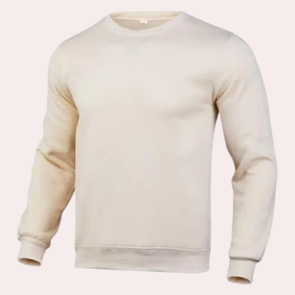 Herren-Sweatshirt | Rundhalsausschnitt | Pullover | Einfarbiges Sweatshirt | Herrenbekleidung