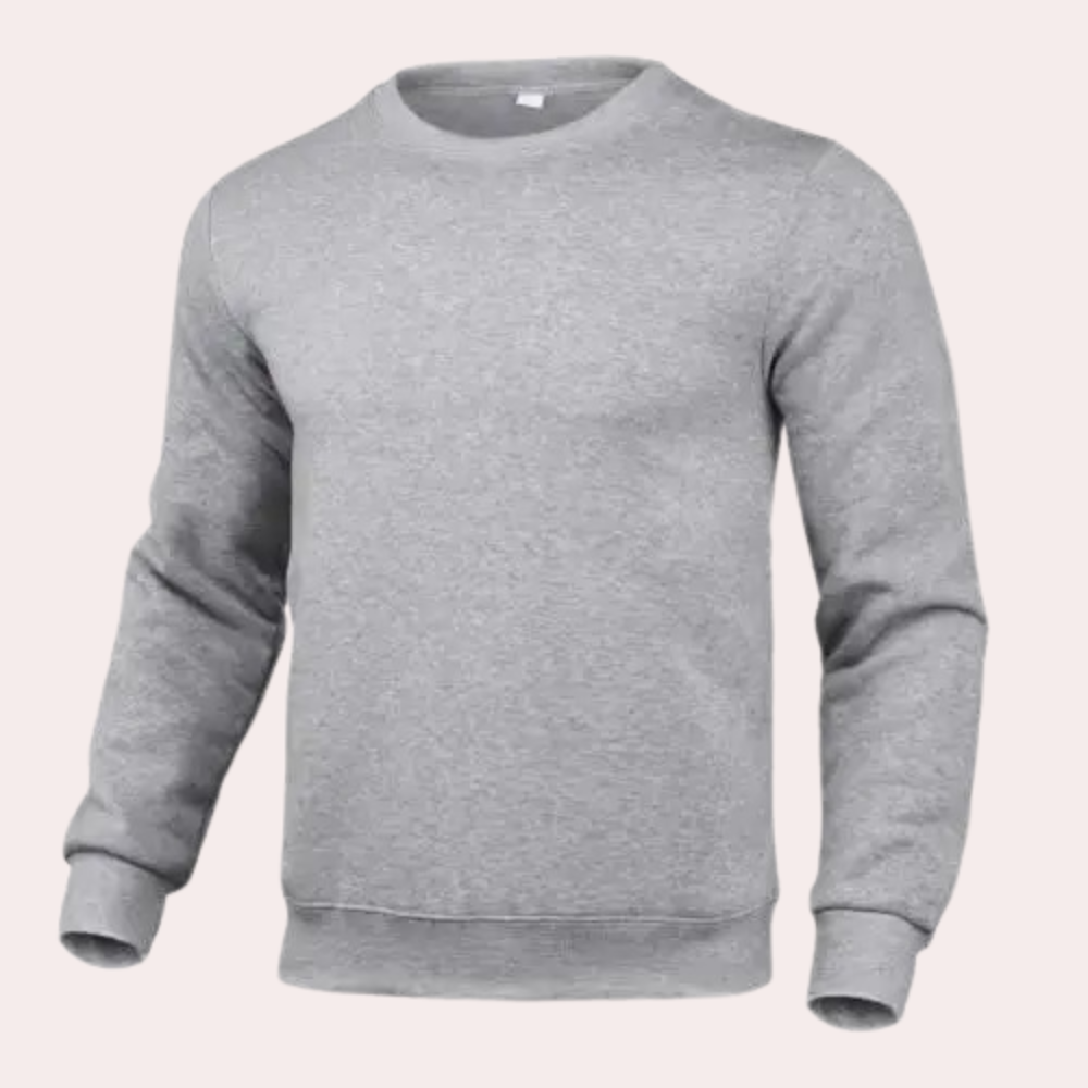 Herren-Sweatshirt | Rundhalsausschnitt | Pullover | Einfarbiges Sweatshirt | Herrenbekleidung