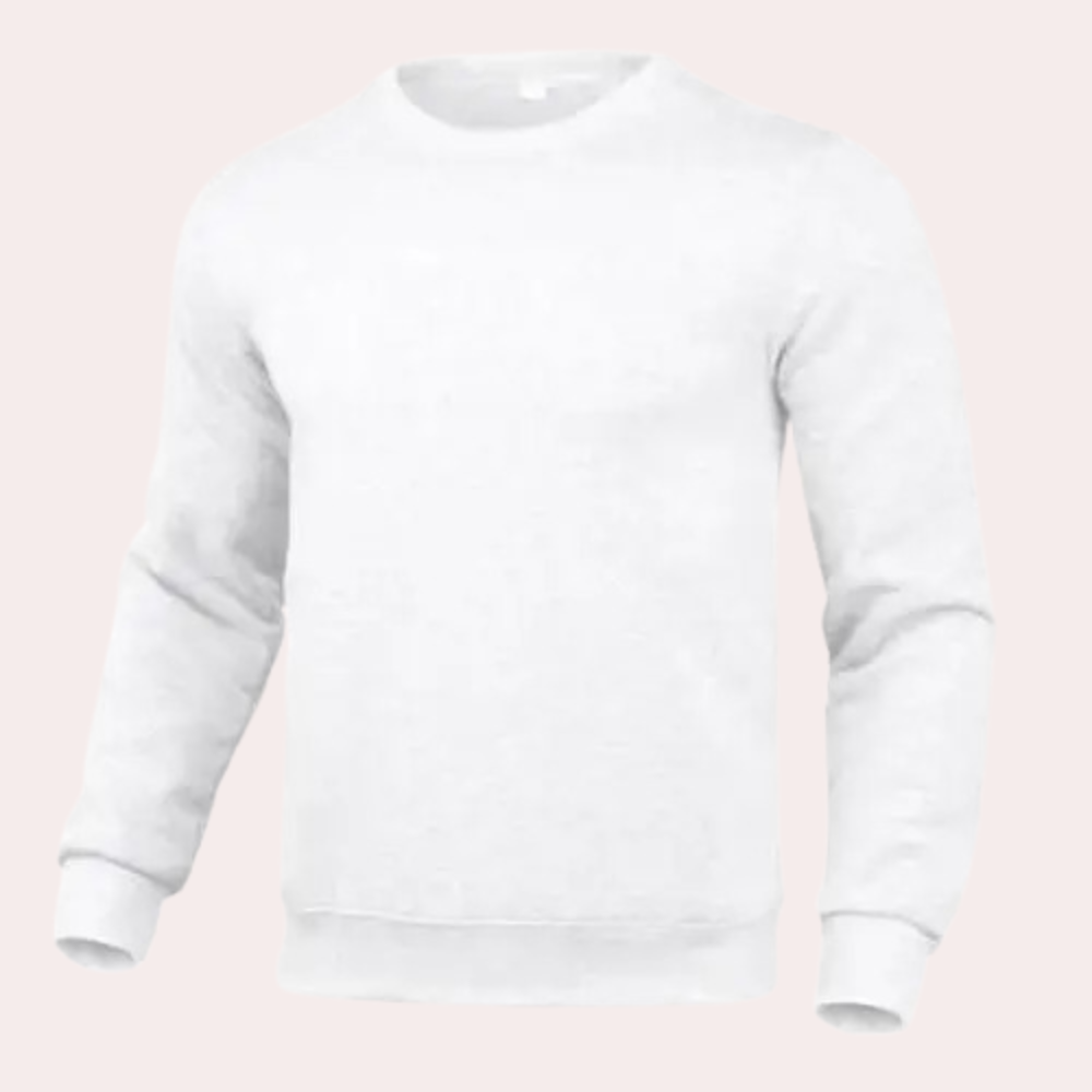 Herren-Sweatshirt | Rundhalsausschnitt | Pullover | Einfarbiges Sweatshirt | Herrenbekleidung