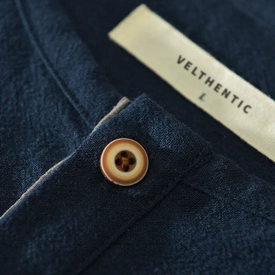 Herren-T-Shirt - Leichtes Kurzarm-T-Shirt aus Baumwolle und Leinen