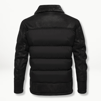 Herren Winterjacke | Gefüttert | Pelzkragen | Pufferjacke | Daunenjacke