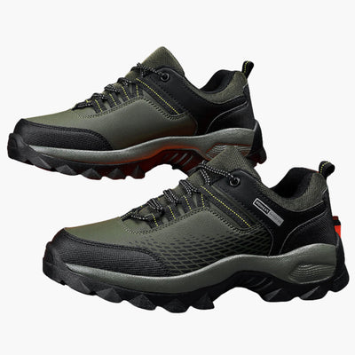 Herren Trekking Schuhe mit Schnürung und rutschfester Profilsohle
