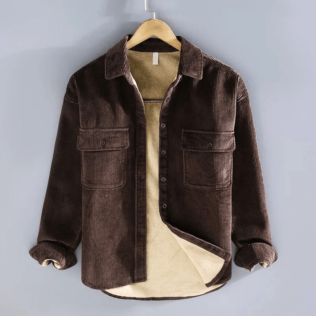 Herren Overshirt Corduroy Trendy und Bequem