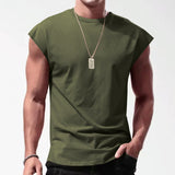 T Shirt Herren | Ärmelloses Muscle-Shirt für Gym & Freizeit – Grün