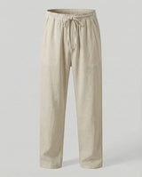 Herren lässige Leinen-Loungehose im Zen-Stil – Khaki
