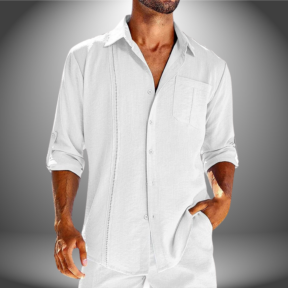 Herrenhemden | Langarm | Leichtgewicht | Hemd mit Knöpfen | Polohemden